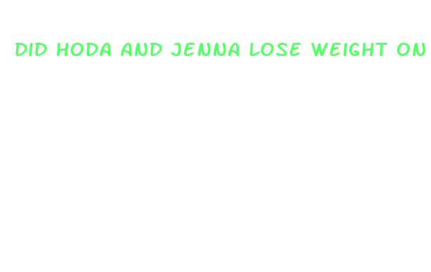 did hoda and jenna lose weight on intermittent fasting