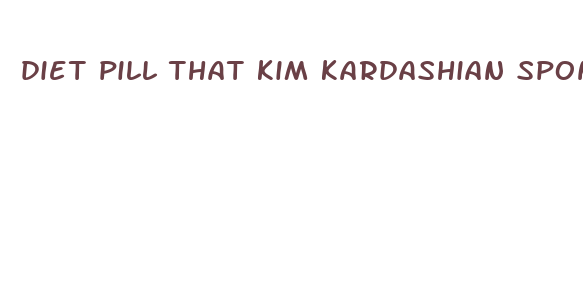 diet pill that kim kardashian sponsored