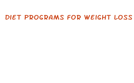 diet programs for weight loss