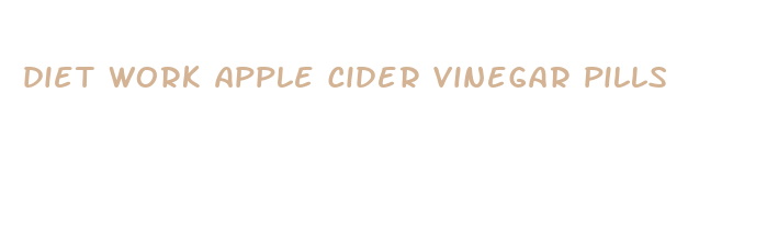 diet work apple cider vinegar pills