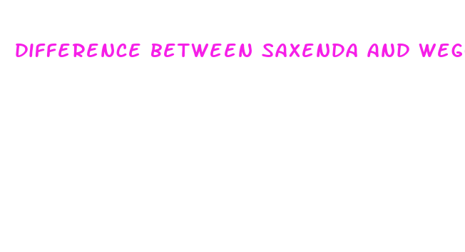 difference between saxenda and wegovy