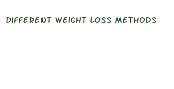 different weight loss methods