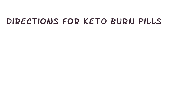 directions for keto burn pills