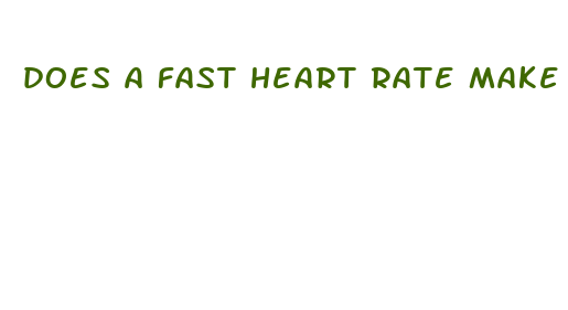 does a fast heart rate make you lose weight