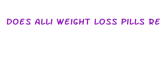 does alli weight loss pills really work