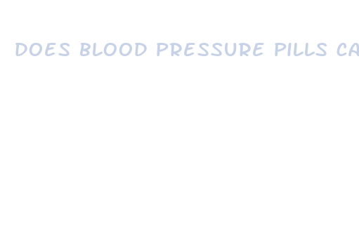 does blood pressure pills cause weight loss