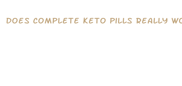 does complete keto pills really work