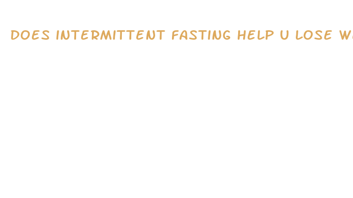 does intermittent fasting help u lose weight