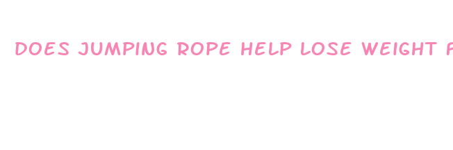 does jumping rope help lose weight fast