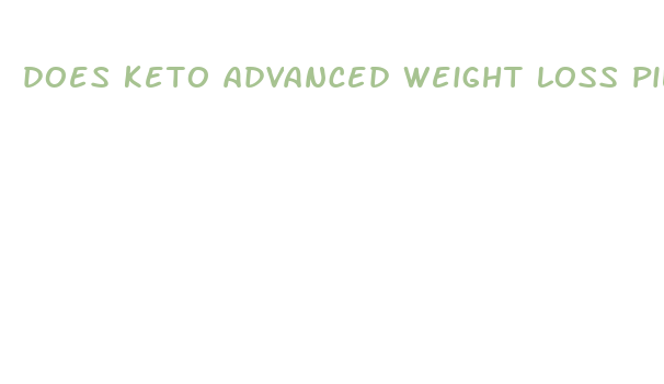 does keto advanced weight loss pills work