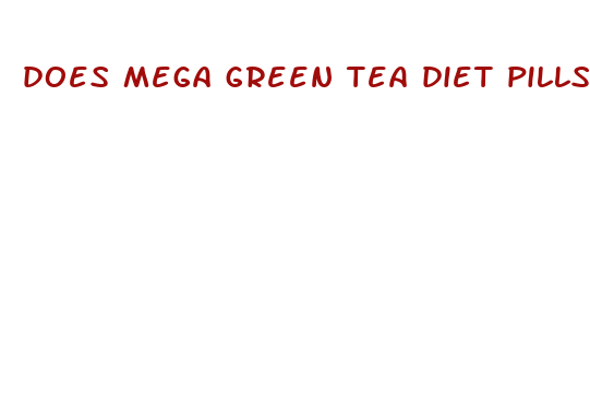 does mega green tea diet pills work