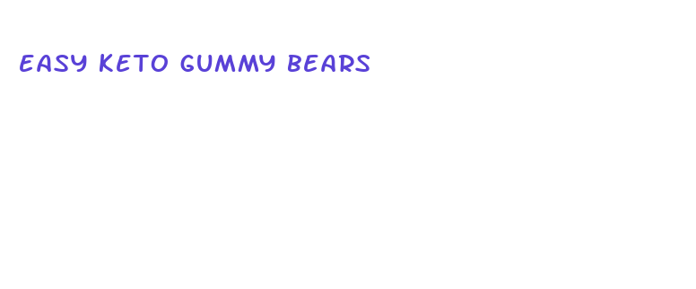 easy keto gummy bears