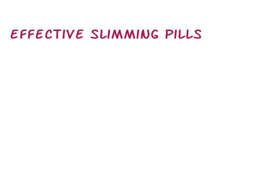 effective slimming pills