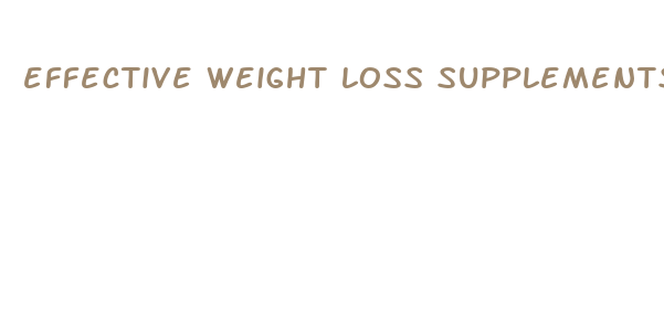 effective weight loss supplements for women