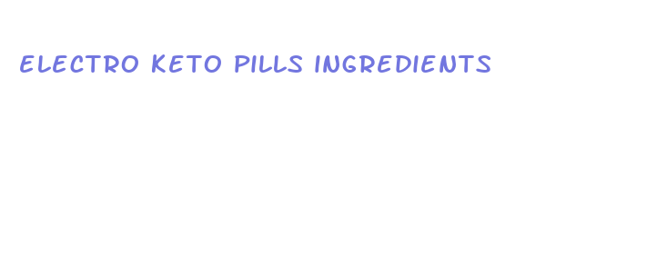 electro keto pills ingredients