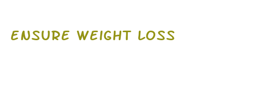 ensure weight loss