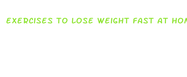 exercises to lose weight fast at home with pictures