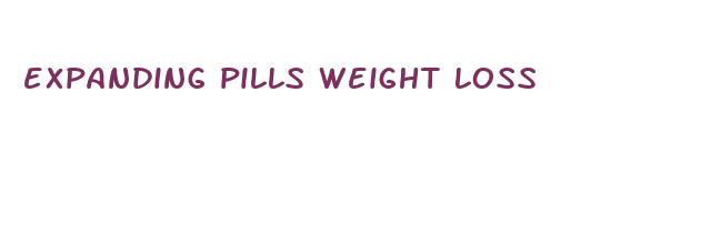 expanding pills weight loss