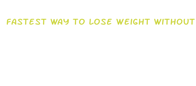 fastest way to lose weight without using pills