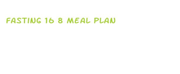 fasting 16 8 meal plan