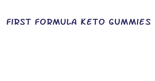 first formula keto gummies reviews