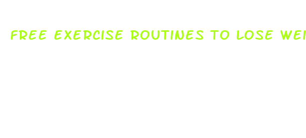 free exercise routines to lose weight fast woman