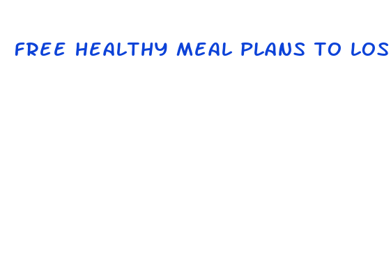 free healthy meal plans to lose weight fast