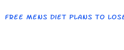 free mens diet plans to lose weight fast