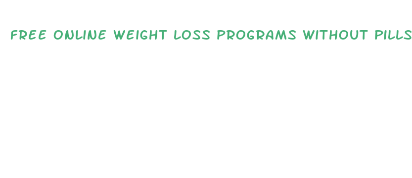 free online weight loss programs without pills