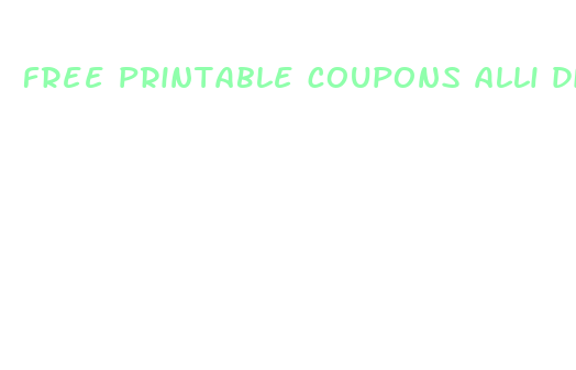 free printable coupons alli diet pills