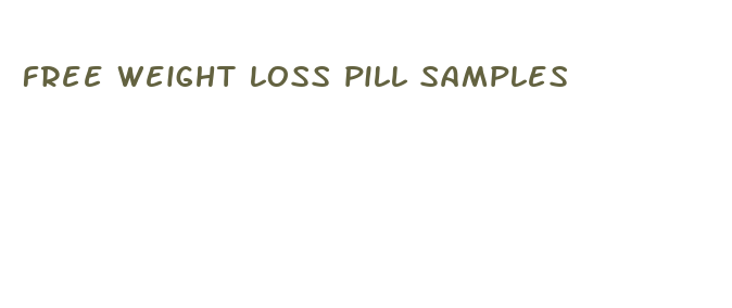 free weight loss pill samples