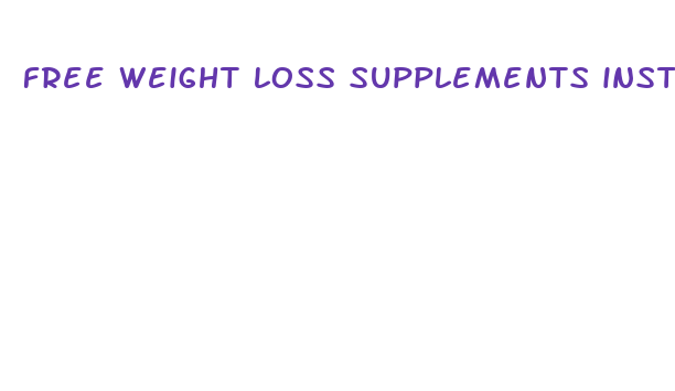 free weight loss supplements instagram