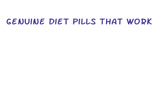 genuine diet pills that work