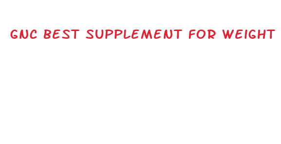 gnc best supplement for weight loss