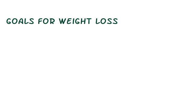 goals for weight loss