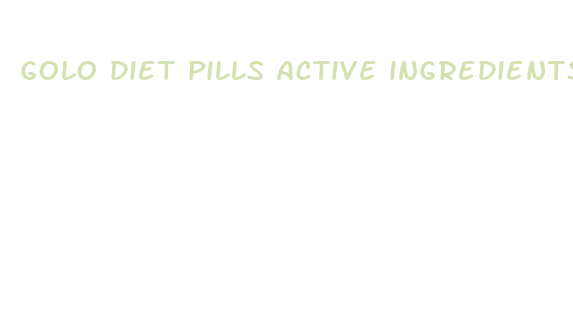 golo diet pills active ingredients