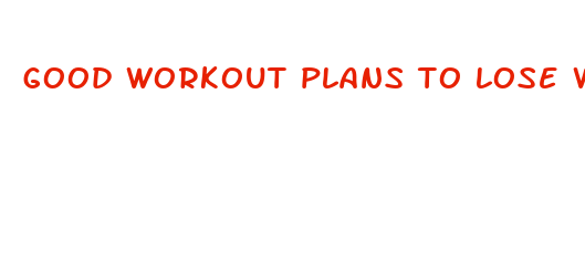 good workout plans to lose weight fast