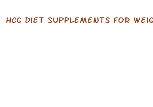 hcg diet supplements for weight loss