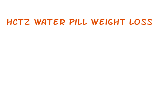 hctz water pill weight loss