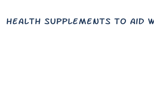 health supplements to aid weight loss