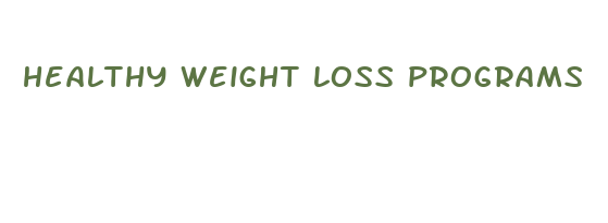 healthy weight loss programs