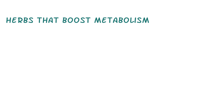 herbs that boost metabolism