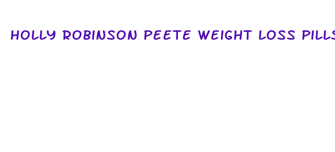 holly robinson peete weight loss pills