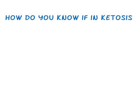 how do you know if in ketosis