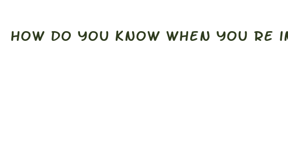 how do you know when you re in ketosis