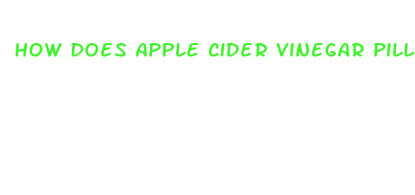 how does apple cider vinegar pills help to lose weight