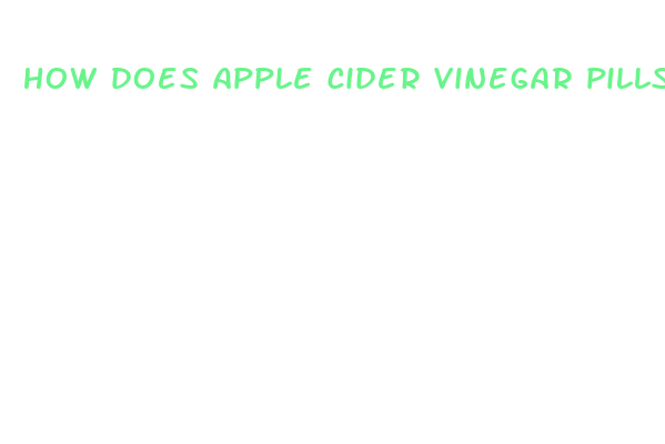 how does apple cider vinegar pills help with weight loss