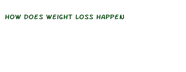 how does weight loss happen