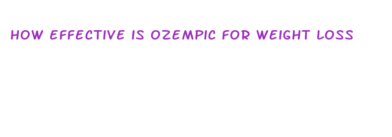 how effective is ozempic for weight loss