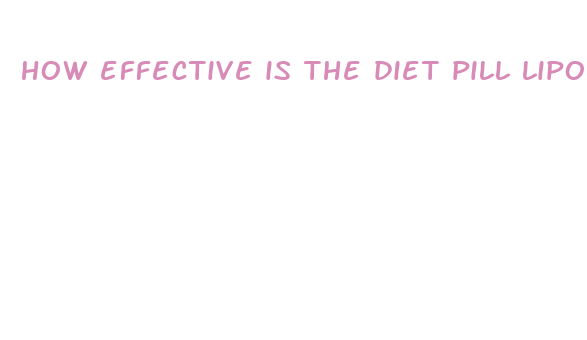 how effective is the diet pill lipozene